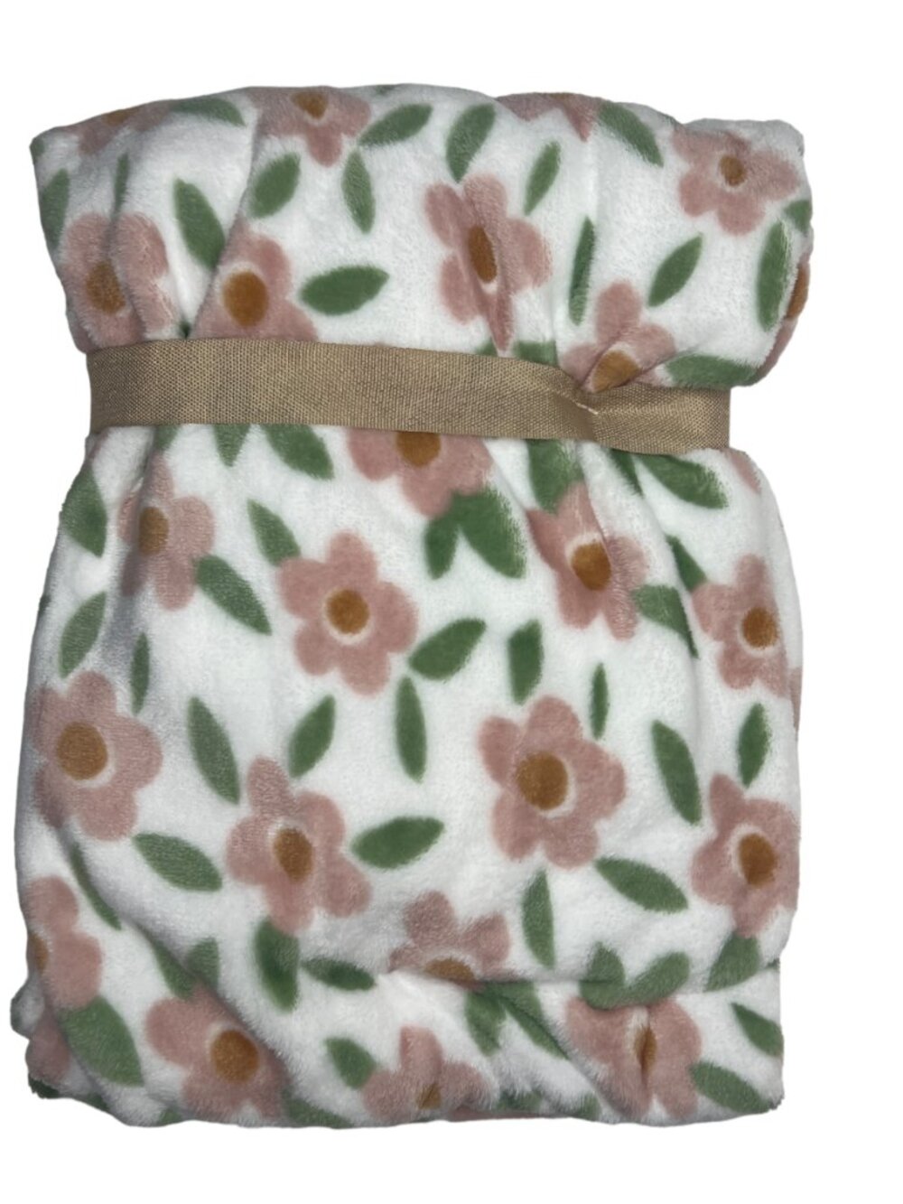 NWT Floral Flowers Plush Adirondack Baby Blanket Pink Green Toddler My Cozy Baby - Picture 4 of 8